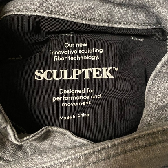 Athleta Sculptek Skinny Jeans in Gray, size 10 - Picture 10 of 10